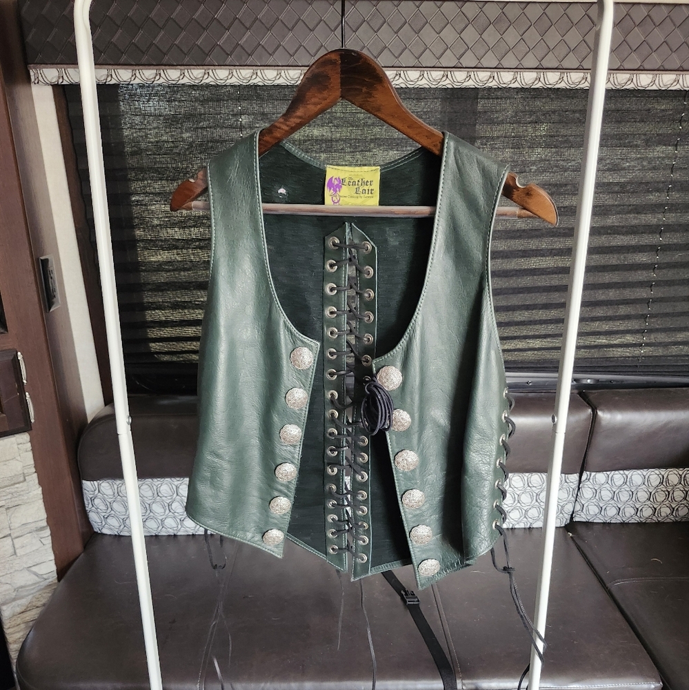 Leather vest